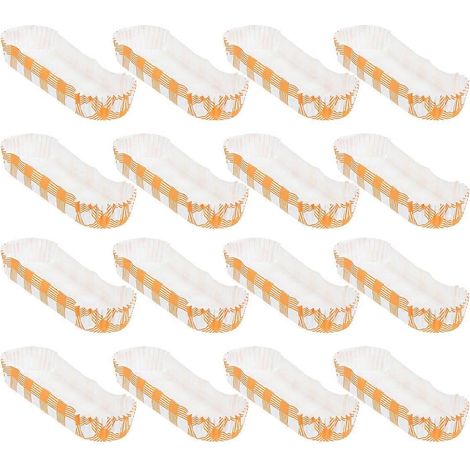 200 Stück Mini-Bootsförmige Kuchenförmchen aus Papier, fettabweisend, hitzebeständig, kreative Backform für Hochzeiten und andere Anlässe-155.5cm (1/3)