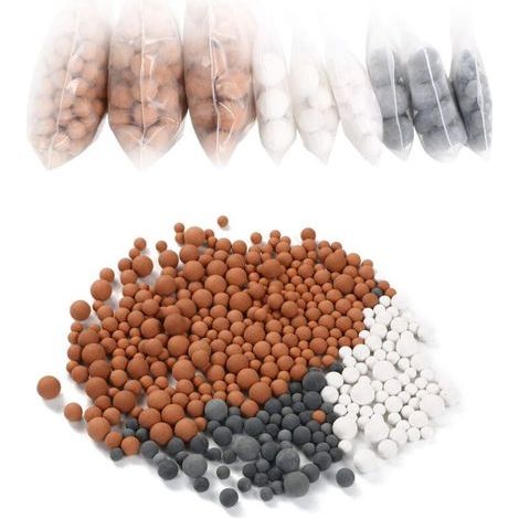 Mineral shower balls, pack of 10 replacement anti-limescale shower balls, mineral shower balls, negative ion mineral shower balls (1/5)