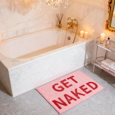 Tapis de Bain 40×60cm – Tapis de Salle de Bain Rose Ultra-Absorbant, Doux et AntidéRapant, Sortie de Rapide à Sécher, Lavable en Machine, Idéal pour Douche, WC et Décoration Moderne (1/5)