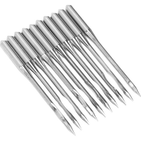 Lot de 10 aiguilles combinées universelles standard robustes en acier pour machines à coudre, série GK27, GK27x230. (1/5)