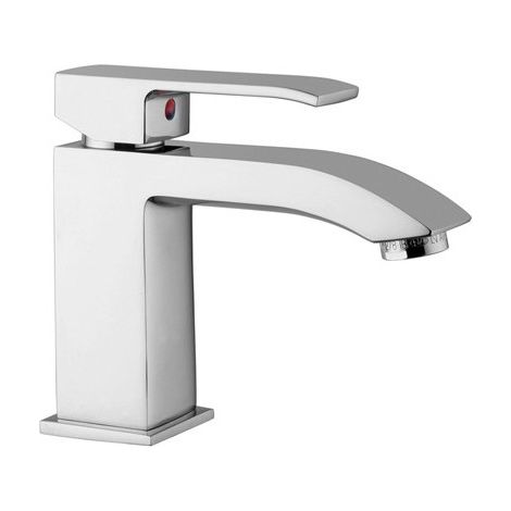 Miscelatore lavabo Level con scarico in ottone cromo di Paffoni
