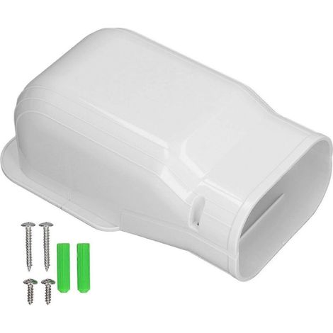 Cache-tuyau de climatiseur en PVC, accessoire de protection murale pour climatisation intérieure et extérieure (1/4)