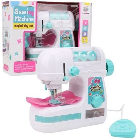 Machine à Coudre Électrique Taille Moyenne Jouet Éducatif Jouet Intéressant pour Enfants Fills (1/4)