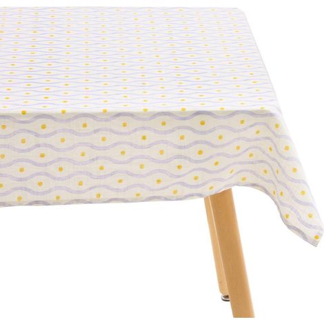 Nappe Imprimé "Fruity 140x240cm Blanc