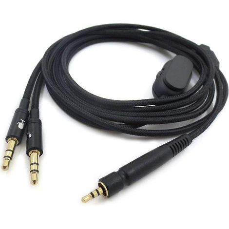 Câble audio double jack pour casque Sennheiser G4ME ONE, GAME ZERO, PC 373D - Extension (1/4)