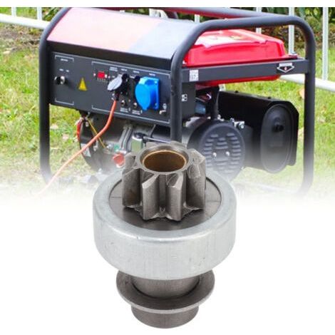 8 Tooth Electric Start Motor Replacement Part Compatible with Micro Tractor Air Cooled Generator 170F-192F - (1/2)