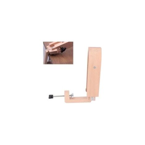 Pinza giratoria de madera para coser cuero, caballete para manualidades con cuero, costura a mano, bricolaje, artículos de cuero y talabartería - Crezuo