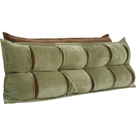 VERCART Rückenkissen Bett 2 Schichten, Lesekissen für Bett Und Sofa, Grün, 140 cm (1/5)