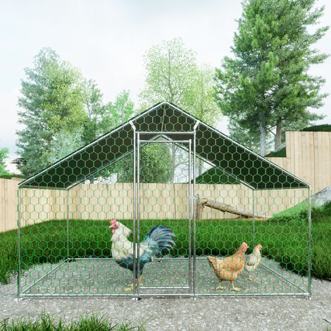 Outdoor-Hühnerstall 3 x 2 x 2 m mit Sicherheitsschloss und wasserdichtem PE-Dach HAVRYA (1/5)