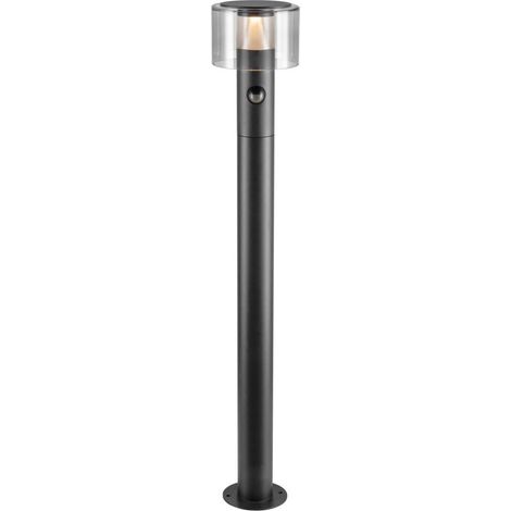 Borne TAHA II 90 SENSOR 2200/2700 K IP54 cylindrique noir bord de mer - SLV - 1010201 (1/4)