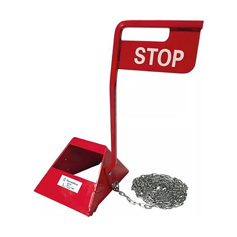 10 cunei fermaruota con pannello STOP - Altezza 0.62mm - CR-250/10