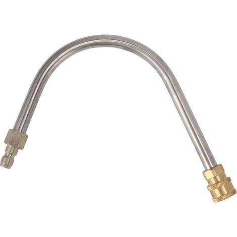 Baguette extension nettoyeur haute pression – acier inoxydable + laiton – 4000PSI – 1/4" connexion rapide – forme U (1/5)