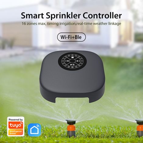 Contrôleur d'Irrigation Intelligente Jardin Tuya, 16 Zones Max, Contrôle WiFi+Bluetooth 5.0, Programmation Horaires & Liaison Météo en Temps Réel, Multi-Vannes pour Arrosage de Jardin Potager (1/5)