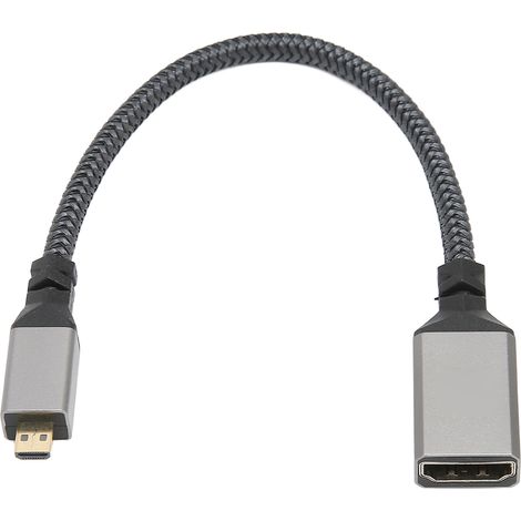 Câble HDMI Micro Mâle vers Femelle 4K 60Hz 0.2m pour Caméra PC Projecteur (1/5)