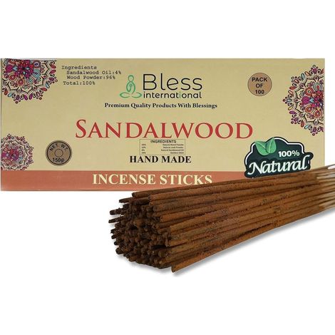 Räucherstäbchen Sandelholz 100er 150g Sandalwood 100 Sticks 150 GM (1/5)