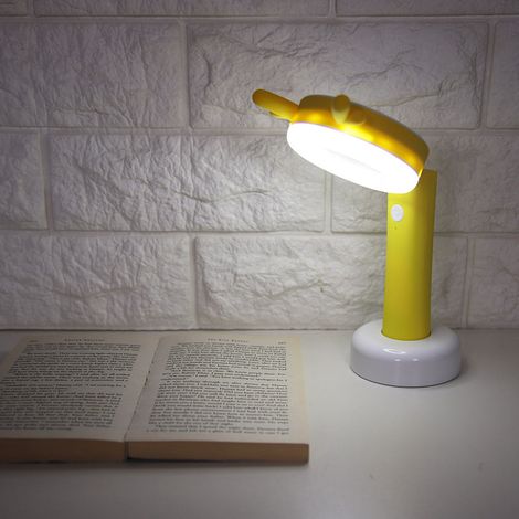 Leichte, faltbare LED-Tischleuchte mit USB-Ladefunktion, gelb, ideal zum Lesen und Lernen (1/5)