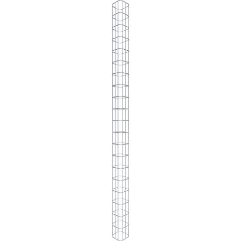 Gabiondeco - Colonne de Gabion carrà©e. 17 cm x 17 cm. mailles 5 x 10 cm - hauteur : 200 cm - Made in Germany (1/5)