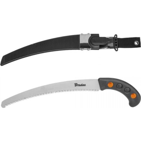 SCIE À BRANCHER, SCIE À TRONÇONNER, 32 CM, SCIE À ARBRES, ENTRETIEN DES ARBRES AVEC ÉTUI + CLIP CEINTURE KT-V1404K
