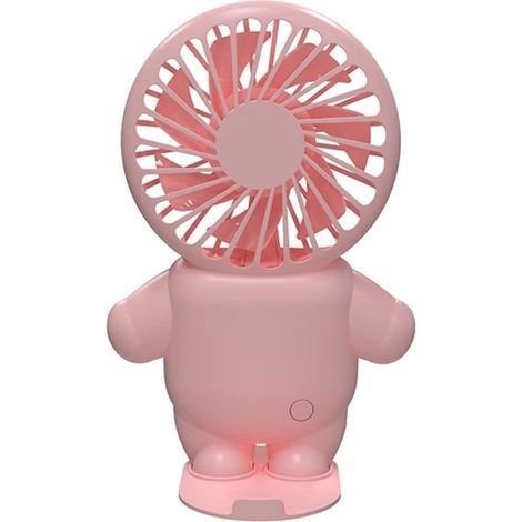 Tragbarer, per USB aufladbarer Ventilator mit Standfuß, Mini-Wimpernventilator, leise, Schnellladefunktion, ideal für den Innenbereich (Männer), Camping und zum Schminken (1/4)