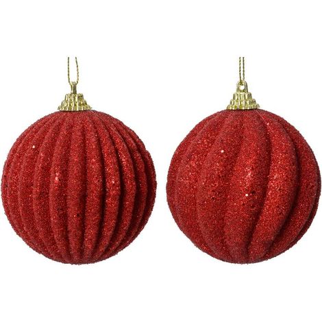 Pallina di Natale da Appendere in EVA colore Rosso Pezzo Singolo