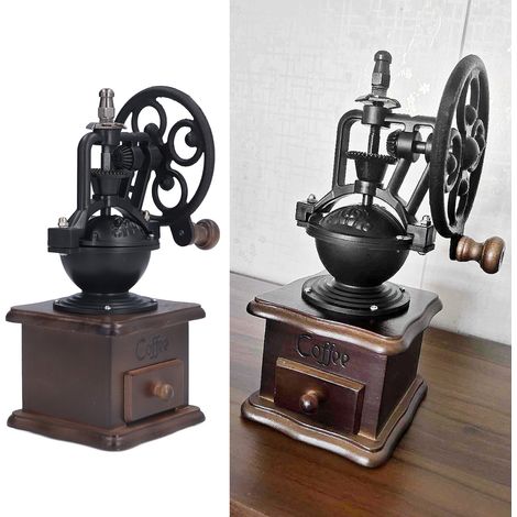 Moulin à café manuel rétro, robuste et portable pour maison et bureau (1/5)