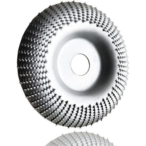 Disque Bois Meuleuse 110 mm,Disque Meuleuse Bois pour le Meulage Grossier des Matériaux, Disque Sculpture Bois Adapté pour 115 mm-125 mmMeuleuse D'angle (1/5)