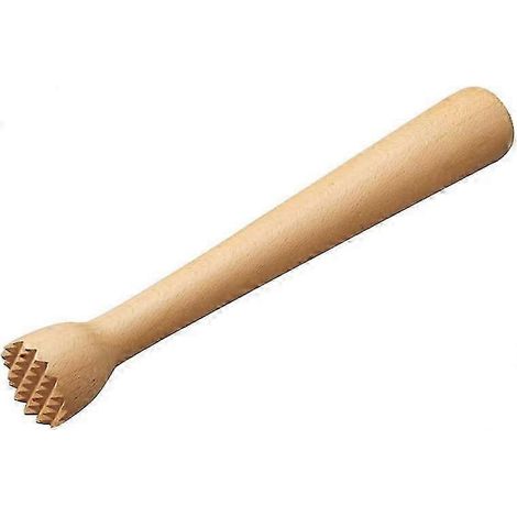 Pilon en bois pour cocktails - Pilon pour la maison et le bar, idéal pour les mojitos et les boissons aux fruits. Fabriqué en bois robuste, c'est un outil de bar professionnel.-AquaForge
