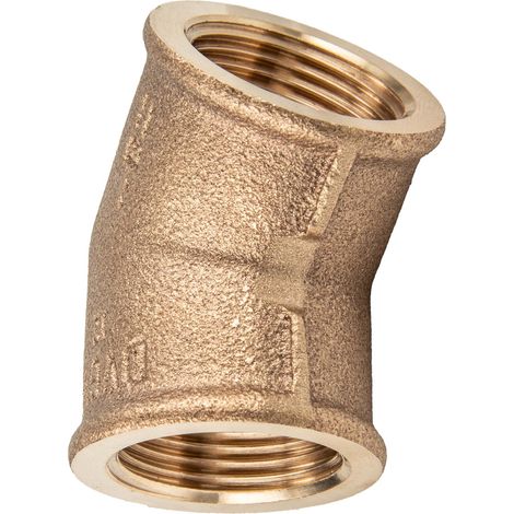 Viega Bogen 320652 Rp 1, 45Grad, Rotguss (1/5)