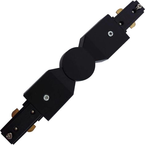 H-Schienen-Lichtverbinder mit 300° verstellbarem Winkel, Einzelanschluss für H-System, Schwarz