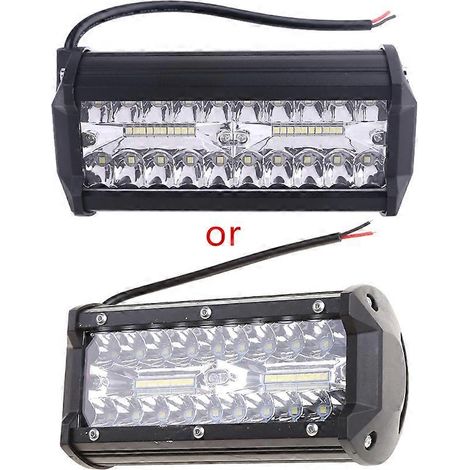 Projecteur de travail LED multifonctionnel pour véhicules et engins de chantier, barre lumineuse 7 pouces 100 W (1/5)