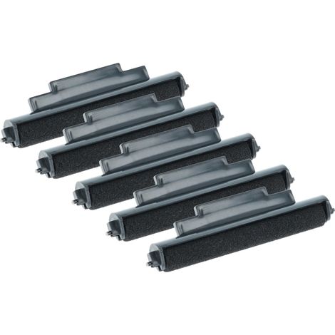 vhbw 5x Ink Roller Black compatible with Sharp 2185, 2189, EL 1071, 2183 Cash Register, Calculator (1/4)