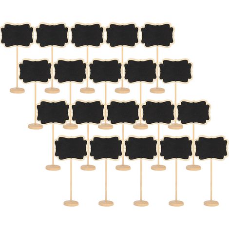 20 étiquettes de jardin en ardoise pour plantes - Tableaux d'affichage décoratifs en bois pour balcon et potager - Idées DIY déco extérieure (1/5)