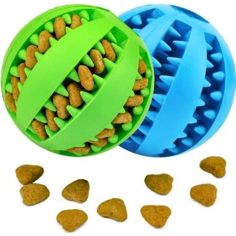 Jouet pour chien - ZGEER - Balle de jeu - Plastique - Bleu - Taille grand (1/4)