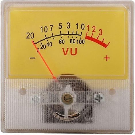 VU-mètre rétroéclairé haute précision, finition soignée - Connecteur audio