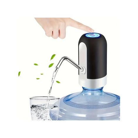 Distributeur d'eau rechargeable par USB, noir (1/2)