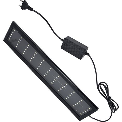 Lampe LED ultra-mince pour aquarium, à intensité variable, avec support, prise européenne 220 V (1/5)
