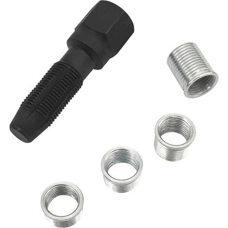 5-teiliges Zündkerzengewinde-Reparaturset M14 x 1,25, Zylinderkopf-Gewindereparaturset, Zündkerzen-Gewindereparaturwerkzeug, 14-mm-Zylindergewinde-Reparaturwerkzeug (1/4)