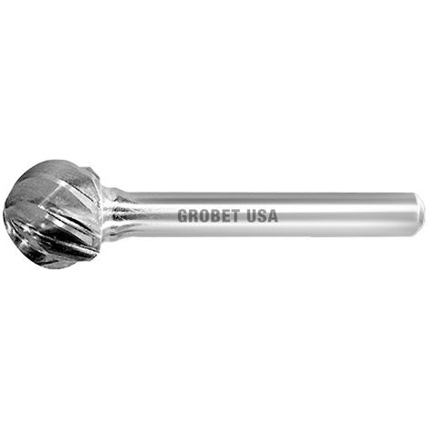 FRESAS ROTATIVAS M/DURO ESFERICA P/ALUMINIO 9.5 MM. MANGO 6 MM.