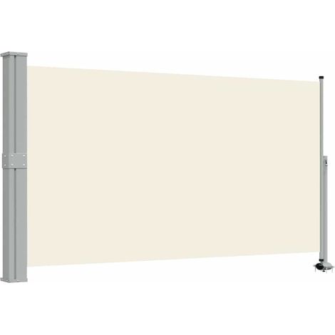 Maison Exclusive - Ausziehbare Seitenmarkise 140x300 cm Creme (1/5)