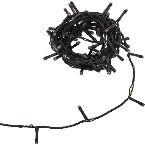 80 led bianco caldo luce di stringa per esterni l.6m - Feeric lights & christmas