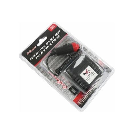 Adaptador divisor para toma de mechero de coche de 12V y 24V