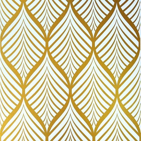 papier Peint Motif Gomtrique Jaune Et Blanc Minimaliste Moderne Film Vinyle Auto-adhsif Impermable Pour Salle De Bain Salon Chambre Coucher Meub (1/5)
