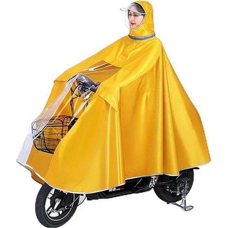 Poncho antipioggia unisex - Bicicletta - Giallo (1/5)