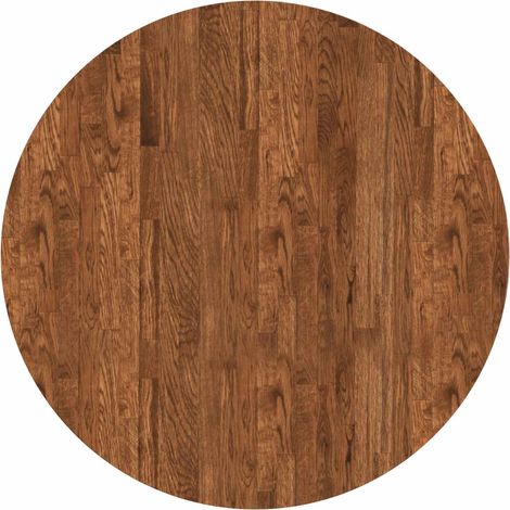 Encimera Marrón Claro Ø 80 x 2,5 cm Madera de Roble Sólido vidaXL