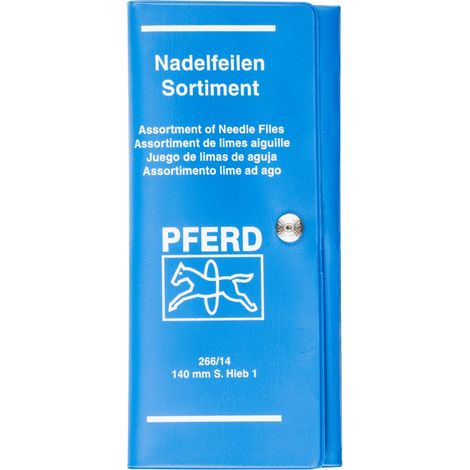 PFERD TOOLS Präzisions-Nadelfeilen-Set 12-tlg. in Rolltasche 140mm Schweizer Hieb 1, mittel (1/4)