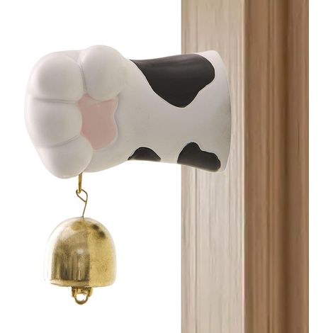 Mini Magnetglocke mit Katzenpfote lustige Haustürdekoration