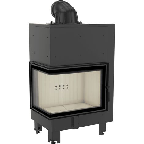 Kamineinsatz aus Stahl KRATKI MBZ links 13 kW Ø 200 (1/5)