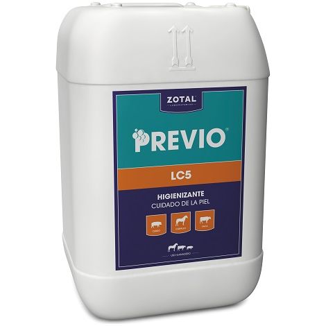 ZOTAL PREVIO LC5 Higienizante Limpiador de Piel para Cerdos, Caballos y Vacas, 5 kg