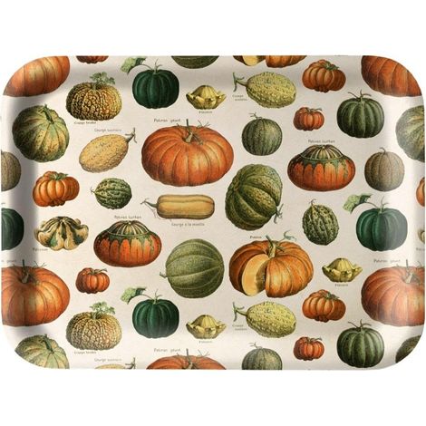Vassoio da cucina decorativo con zucche
