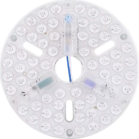 Panneau lumineux LED de remplacement pour ventilateur de plafond 6,5 pouces, 3 couleurs, intensité variable, montage encastré, protection oculaire (1/5)